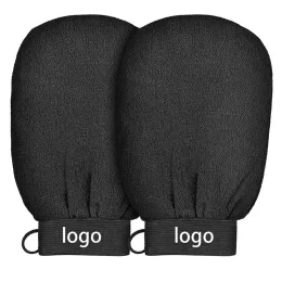 Bad 50pcs benutzerdefinierte Logo Bad Handschuhe Spa weißer Körper