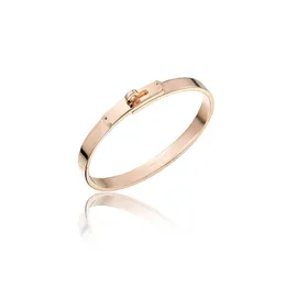 Jewelry Smooth Kelly Bracelet Womens Creative Personalized Gold Plated Fashion Versatile Round Lock Bracelet