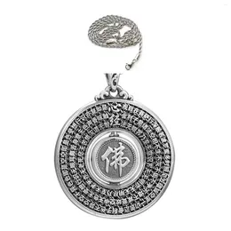 Anhänger Halsketten Prajna Halskette Viel Glück Ornamente mit Kielkette für männliche weibliche Persönlichkeit Retro -Schmuck