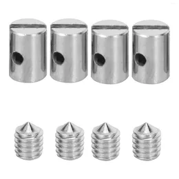 Kaseler 8pcs metal lehimsiz kablo meme uçları 5mm Gaz kelebeği vida ile motosiklet scooter dört biçme makinesi araba stil aracı