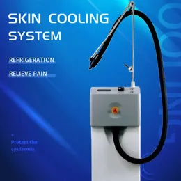 Sistema di raffreddamento della pelle ad aria fredda multieffetto Funzionamento laser Sollievo dal dolore Rilassamento muscolare Macchina per crioterapia -20 ° C Attrezzatura per la riduzione del gonfiore