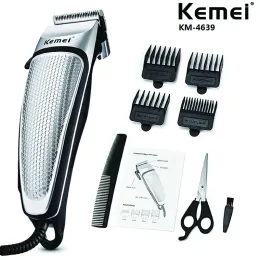 Trimmer Kemei Edge Pro Corded Beard Trimmer för män Touch Up Trimmer Edging Beards Grooming Detailer Kit Hair Clipper