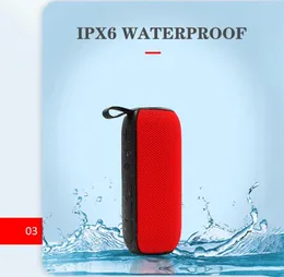 Mini Dual loudspeaker subwoofer Portable Wireless bluetooth speaker 2200ma rechargeable battery Heavy bass three colors Waterproof8405379