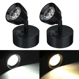 Lampada da parete 12-24V LED Spot Light RV Luci interne Comodino Cucina 3W per camion barca