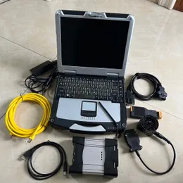 FOR bmw icom next wifi diagnosis tool HDD 1TB aptop cf31 i5 4g toughbook touch screen cables full set scanner ready to use