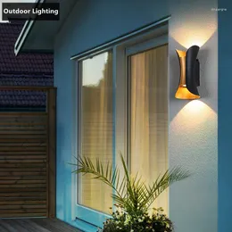 Wall Lamp Modern LED 6W IP65 Waterproof Outdoor Lights Garden Courtyard Porch Indoor Nordic Sconce Decor Lighting