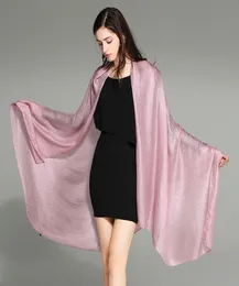 Reine Farbe Herbst Schal Frauen leinen Lange Schal 185x100 cm Große Größe Solide Chiffon Schal Damen Seide satin Schals5450945