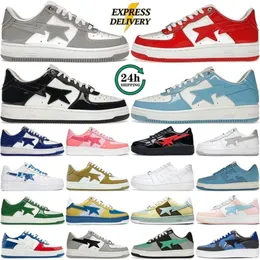 Shoes for Men Women Sneakers Low Top Patent Leather Black White Baby Blue Orange Camo Green Suede Pink Cool Grey Red Outdoor Fashion Trainers