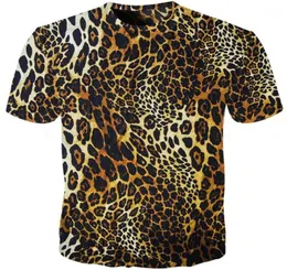 Cloudstyle Leopard Print T Shirt Men Men Funny Animal Fur Shirt Camiseta 3d Tshirt Mens Mens Casuare Fitness Tees Tops Lion Tshirt12120914