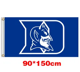 Duke Blue Devils University Large College Flag 150CM90CM 3x5ft Poliester Zamożność Dowolna flaga sportowa FLATA FLATNEGO DOMOWEGO OGRODNI
