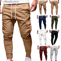 Pantaloni da uomo Pantaloni oversize da uomo 2021 Nuovi pantaloni cargo solidi casual Pantaloni da uomo con coulisse Pantaloni sportivi da uomo Pantaloni sportivi con coulisse T240227