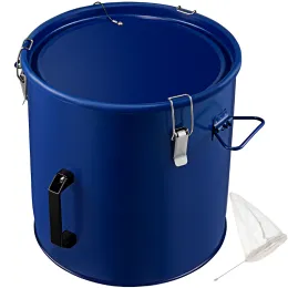 Pressers VEVOR 5/8/10 Gal Fritadeira Grease Bucket Oil Disposal Caddy com LidFilter Bag Engrossado Aço Durável para Cozinha Uso Comercial