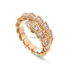 Band Rings Gold Sier Color Designer Snake Adjustable Ring with Bling Zircon Stone for Women Engagement Wedding Party Jewelry Gift Wholesale 7hai H24227