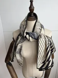 SCARPE 2024 ARRIVO AUTUNGNO INVERNA GRIGIO 140 CM SCARF 70% Cashmere 30% Involucro di seta per donna Regalo