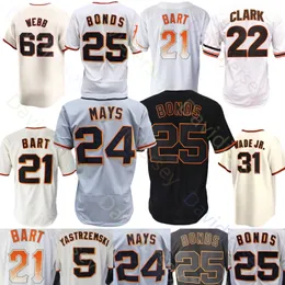 Jung-Hoo J. H. Lee Jersey Jorge Soler Logan Webb Kyle Harrison Marco Luciano Willie Mays Barry Bonds Will Clark Joey Bart Jr. Yastrzemski Hicks Chapman Doval Snell