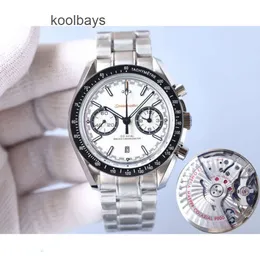 Projektant Mężczyźni Speedmaster Luksusowy zegarek Omig Chronograph Auto Watches Wstecz Przezroczyste wysokiej jakości mechaniczne chronograf Montre Luxe Wit Z984