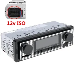 Player BluetoothCompatible Car Radio Vintage MP3 -плеер FM Tuner Stereo USB Aux Classic Car Retro Audio Accessories