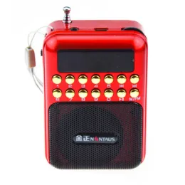 Spelare Nintaus B872 Korthögtalare Old FM Radio Campus Broadcast Portable Walkman Mp3 Player Stereophony Använd 18650 Batteri