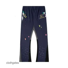 Tröja Angeles Loose Fashion Los Dept Street Pants Sports Gallerry Ink Splashing Graffiti Handmålade långa byxor Patchwork Mens Men's M912GPXJ