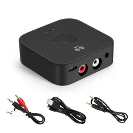 مكبرات صوت NFC Bluetooth RCA Receiver 5.0 APTX LL AAC 3.5mm 3.5 Jack Aux Wireless Adio Adapter Music for TV Car Speaker