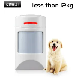 Detector KERUI Wireless Petfriendly PetImmune Animal Friendly Motion IR PIR Sensor Less than 12kg 433MHz pet Detector For Alarm System