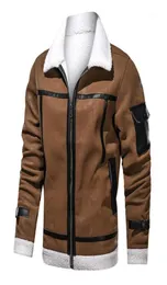 Herren Taktische Bomber Wasserdichte Jacken Leder Männliche Männer Outwear Dicke Pu Mäntel Jacke Kleidung Linner Militär Pelz Warme 4XL männer2347413