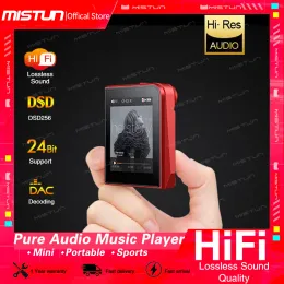 Lettori Nuovo lettore MP3 HiFi Lossless di alta qualità DSD256 DAC DSP Decodifica dura Hi Res Sport portatile Walkman in metallo 24 bit / 192 KHz