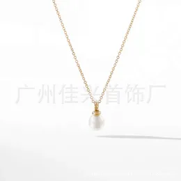 Desginer David yurma jewelry Dy Pearl Necklace Popular Inlaid Diamond Pendant David y David Goods