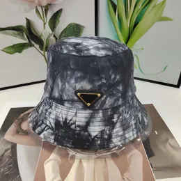 デザイナータイ染料バケツ帽子女性ファッションレターキャップ男性夏の太陽を保護する女性の帽子