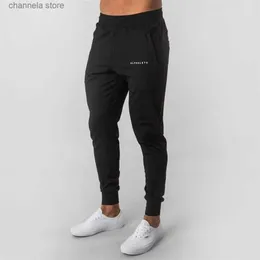 Men's Pants LETE New Style Mens Brand Jogger Sweatpants Man Gyms Workout Fitness Cotton Trousers Male Casual Fashion Skinny Track Pants T240227