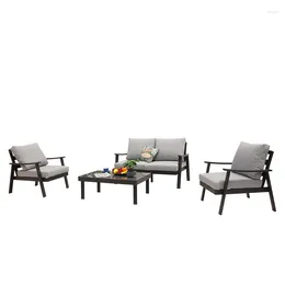 Camp Furniture Lounge Garden Sofá Outdoor Conjunto de cadeira moderna quadro de metal