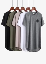 ジムの服Tシャツ拡張ヒップホップストリートTシャツメンズフィットネスシャツボディービルビルディングシルムフィットメンサマースリムトップティーアーマーQuick3901356