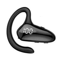 New YX02 Bluetooth Hanging Digital Display Business Edition 5.2 Earphones Mini Single Ear