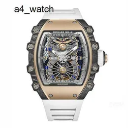 Celebrity Watch Iconic Wristwatch RM Wrist Watch RM21-01 Tourbillon Hollow Series RM2101 kolfiber