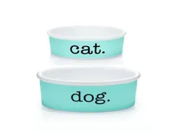 Porcelain Cat Dog Bowls مصمم فاخر العظم الصين للحيوانات الأليفة اللوازم الكلب TFBLUEDOGCATS9924842