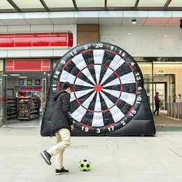 wholesale 5mH (16.5ft) with 6 balls Free ship funny Inflatable Giant Dart board Football Golf Football shooting Soccer Kick Darts Boards Outdoor Dartboard Target Game