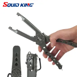 الأدوات السمكة الشفاه Grabber Plier Controller Grip Tackle Clamp Clamp Fishing Rocks Gripper Tackle Gear Tools with Hand Rope Carabiner