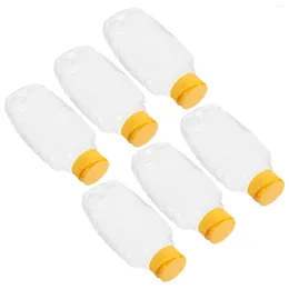 Dinnerware Sets 6 Pcs Honey Bottle Practical Sauce Dispensers Packing Bottles Squeeze Sealing Reusable The Pet