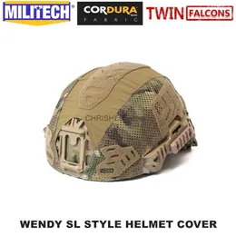 Taktiska hjälmar MilTech Twinfalcon Tactical Helm Cover för Wendy SL High Cut Ballistic Helmet Coverl2402