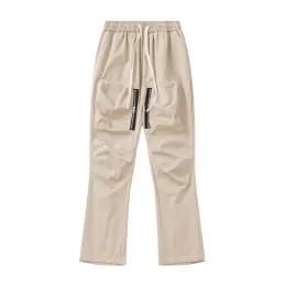 Sweetpants Micro Parlama Kargo Pantolonları Yüksek Sokak Makinesi Genel Giysileri Çok Cep Fermanlayıcı Pantolon Hip Hop İnce Düz Bacak Pantolon