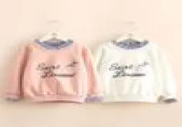 春秋311 12歳の子供10代のパーカークルネックレタープリント女子パッチワークフェイク2 PCS SEATERSHIRTS 2107017041185