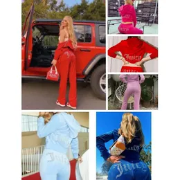 2024 Women Dwuczęściowe spodnie Veet Juicy dressit Women Coutoure Set Track Suit Couture JUCIY COTURE STUSUITS 666EEE