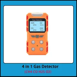 Detektor Smart Sensor Multi Gas Monitor USB uppladdningsbar 4 IN1 CH4 CO H2S O2 -förgiftning Förhindra detektorer Tester Sensor Professional Alarm