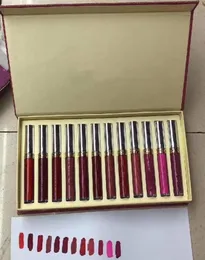 Maquiagem Matte Lip Gloss 12 Cores Marca Make Up Lip Stick 12PCS Set Christmas Gifts195u8748380