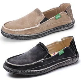 Дизайнерская повседневная обувь для мужчин Gai Denim Slip-On Black Blue Grey Trainers Старые спортивные кроссовки на открытом воздухе. Большой размер 39-48 Gai