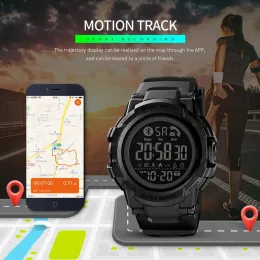 Часы SKMEI, модные умные часы, мужские наручные часы с Bluetooth, умные часы, приложение для звонка, напоминание о сообщениях, Reloj Inteligente для Huawei Xiaomi