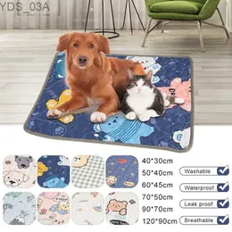 Inne zaopatrzenie dla psów Pasek koc wielokrotnego użytku chłonny pieluszek trening szczeniaka PEP PET Bed Mat Mat Cover do akcesoriów YQ240227