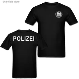 Mäns T-shirts Tyskland GSG 9 Motor Terrorism Special Operations Unit Polizei Men T-shirt T240227