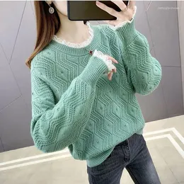 Женские свитера, кружевной свитер 2024 года для дам, большие блузки для беременных, свитера, зимняя одежда для женщин