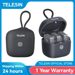 Accessories Telesin 4000 Mha Charging Case for Rode Wireless Go I Ii 3 Wireless Microphone Ways Fast Charging Box Battery Power Bank G0 1 2